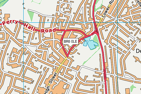 BR6 0LE map - OS VectorMap District (Ordnance Survey)