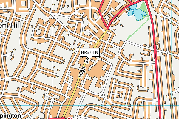 BR6 0LN map - OS VectorMap District (Ordnance Survey) BR6 0LN map - OS VectorMap District (Ordnance Survey)