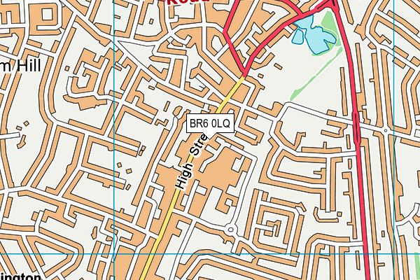 BR6 0LQ map - OS VectorMap District (Ordnance Survey) BR6 0LQ map - OS VectorMap District (Ordnance Survey)