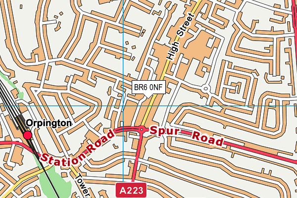 BR6 0NF map - OS VectorMap District (Ordnance Survey) BR6 0NF map - OS VectorMap District (Ordnance Survey)