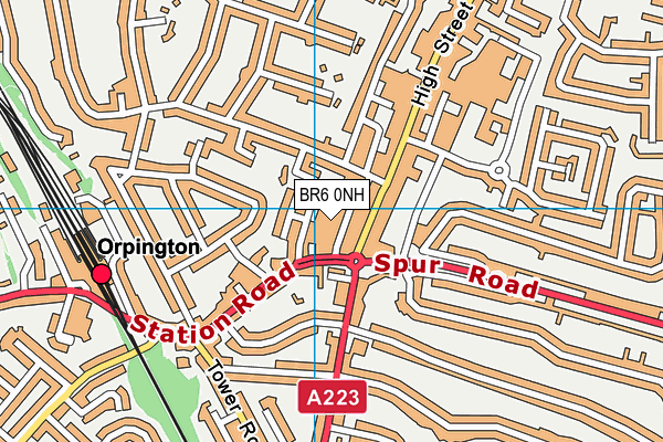 BR6 0NH map - OS VectorMap District (Ordnance Survey)