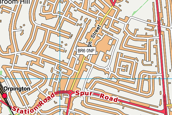 BR6 0NP map - OS VectorMap District (Ordnance Survey) BR6 0NP map - OS VectorMap District (Ordnance Survey)