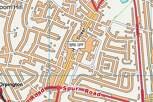 BR6 0PF map - OS VectorMap District (Ordnance Survey) BR6 0PF map - OS VectorMap District (Ordnance Survey)