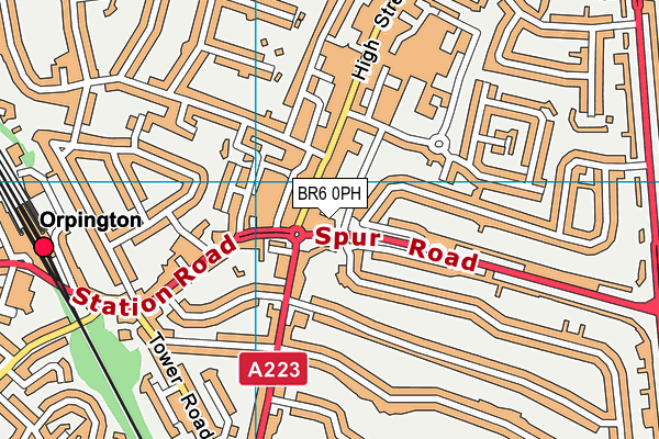 BR6 0PH map - OS VectorMap District (Ordnance Survey) BR6 0PH map - OS VectorMap District (Ordnance Survey)