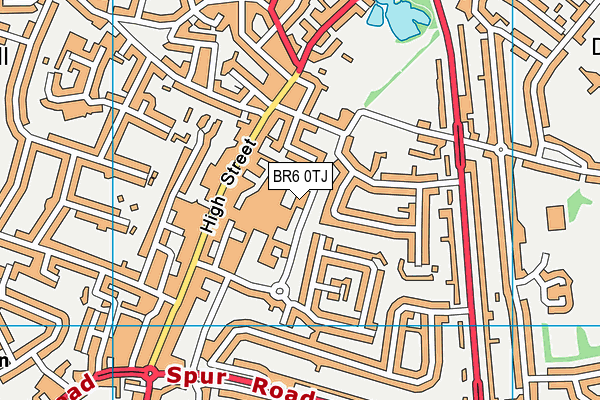 BR6 0TJ map - OS VectorMap District (Ordnance Survey) BR6 0TJ map - OS VectorMap District (Ordnance Survey)