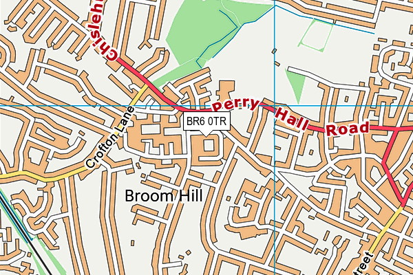 BR6 0TR map - OS VectorMap District (Ordnance Survey)
