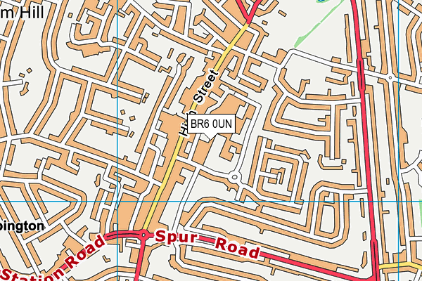 BR6 0UN map - OS VectorMap District (Ordnance Survey) BR6 0UN map - OS VectorMap District (Ordnance Survey)