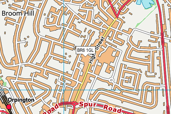 BR6 1GL map - OS VectorMap District (Ordnance Survey) BR6 1GL map - OS VectorMap District (Ordnance Survey)