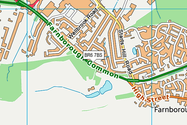 BR6 7BS map - OS VectorMap District (Ordnance Survey)