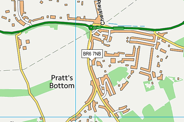 BR6 7NB map - OS VectorMap District (Ordnance Survey) BR6 7NB map - OS VectorMap District (Ordnance Survey)