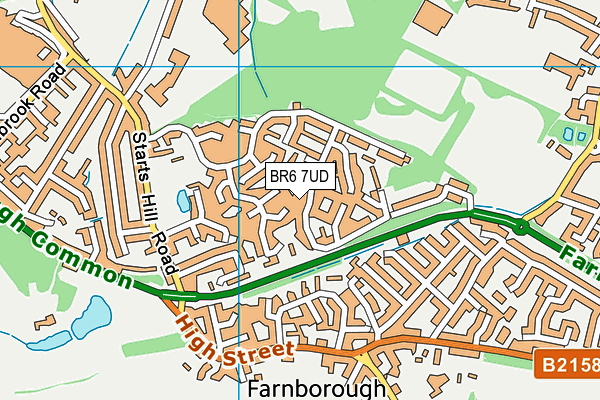 BR6 7UD map - OS VectorMap District (Ordnance Survey) BR6 7UD map - OS VectorMap District (Ordnance Survey)
