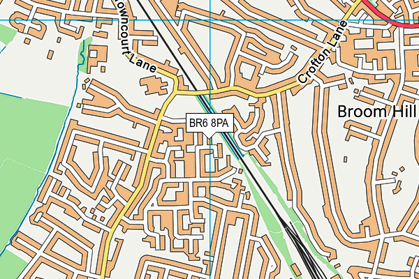 BR6 8PA map - OS VectorMap District (Ordnance Survey) BR6 8PA map - OS VectorMap District (Ordnance Survey)