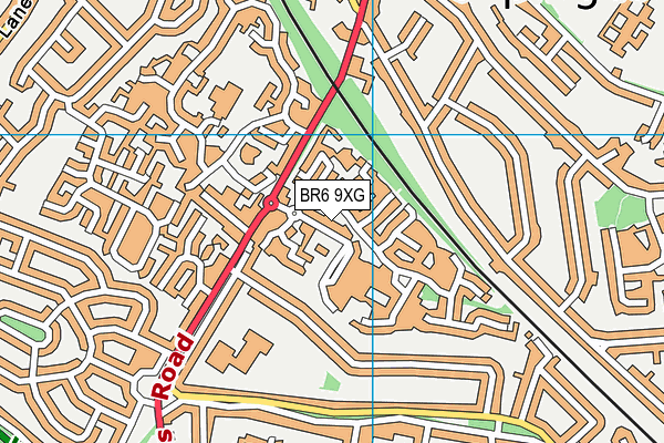 BR6 9XG map - OS VectorMap District (Ordnance Survey) BR6 9XG map - OS VectorMap District (Ordnance Survey)