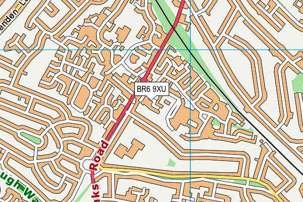 BR6 9XU map - OS VectorMap District (Ordnance Survey) BR6 9XU map - OS VectorMap District (Ordnance Survey)