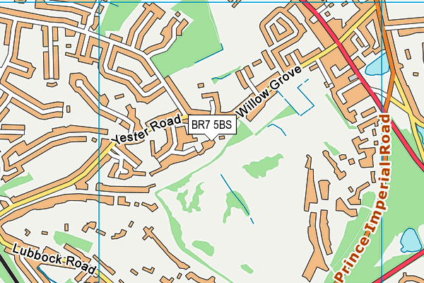 BR7 5BS map - OS VectorMap District (Ordnance Survey) BR7 5BS map - OS VectorMap District (Ordnance Survey)