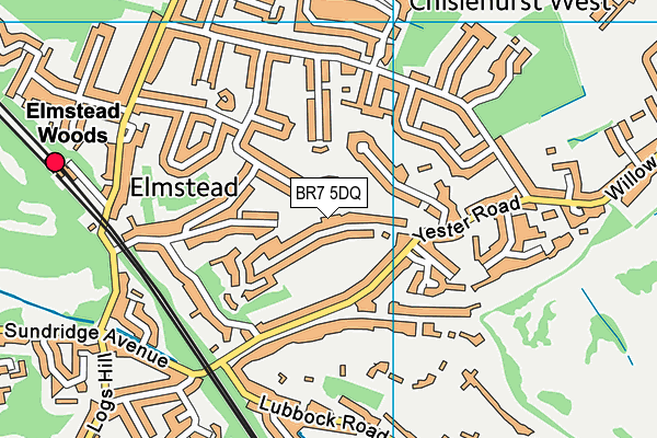 BR7 5DQ map - OS VectorMap District (Ordnance Survey) BR7 5DQ map - OS VectorMap District (Ordnance Survey)