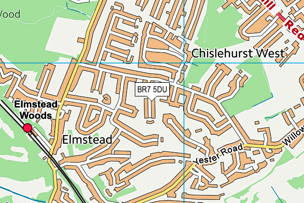 BR7 5DU map - OS VectorMap District (Ordnance Survey) BR7 5DU map - OS VectorMap District (Ordnance Survey)