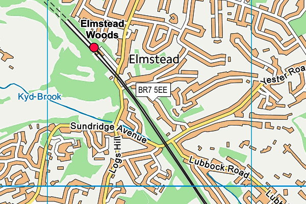 BR7 5EE map - OS VectorMap District (Ordnance Survey) BR7 5EE map - OS VectorMap District (Ordnance Survey)