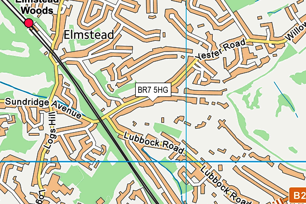 BR7 5HG map - OS VectorMap District (Ordnance Survey) BR7 5HG map - OS VectorMap District (Ordnance Survey)