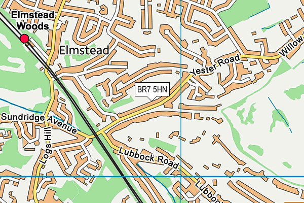 BR7 5HN map - OS VectorMap District (Ordnance Survey) BR7 5HN map - OS VectorMap District (Ordnance Survey)