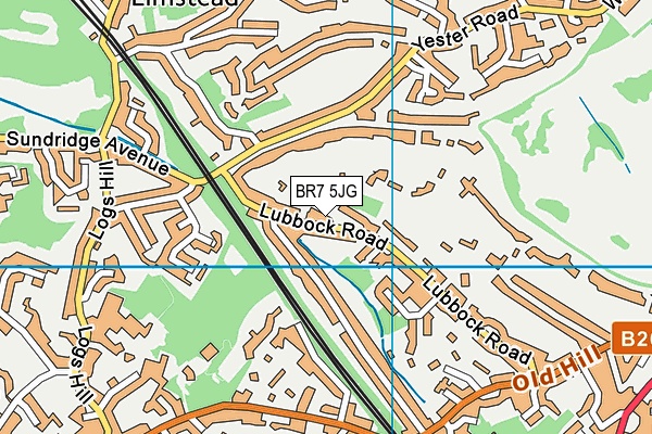BR7 5JG map - OS VectorMap District (Ordnance Survey) BR7 5JG map - OS VectorMap District (Ordnance Survey)