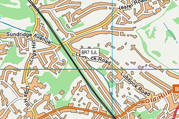 BR7 5JL map - OS VectorMap District (Ordnance Survey) BR7 5JL map - OS VectorMap District (Ordnance Survey)