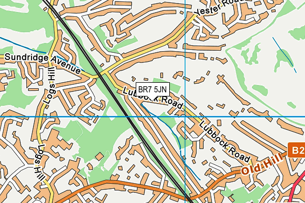 BR7 5JN map - OS VectorMap District (Ordnance Survey) BR7 5JN map - OS VectorMap District (Ordnance Survey)