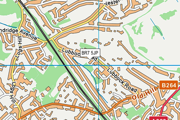BR7 5JP map - OS VectorMap District (Ordnance Survey) BR7 5JP map - OS VectorMap District (Ordnance Survey)