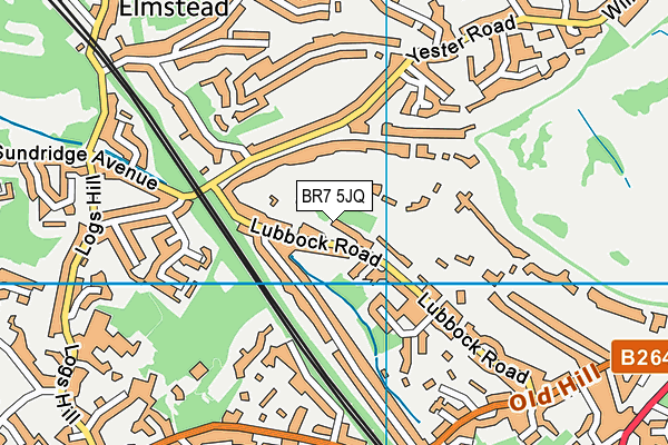 BR7 5JQ map - OS VectorMap District (Ordnance Survey) BR7 5JQ map - OS VectorMap District (Ordnance Survey)
