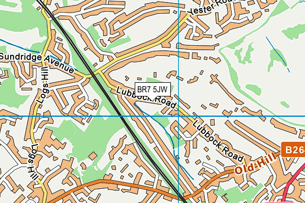 BR7 5JW map - OS VectorMap District (Ordnance Survey) BR7 5JW map - OS VectorMap District (Ordnance Survey)