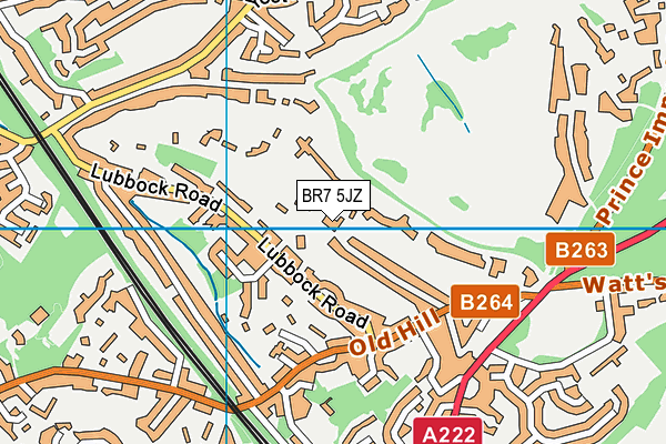 BR7 5JZ map - OS VectorMap District (Ordnance Survey) BR7 5JZ map - OS VectorMap District (Ordnance Survey)