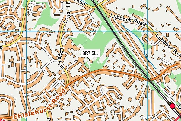 BR7 5LJ map - OS VectorMap District (Ordnance Survey) BR7 5LJ map - OS VectorMap District (Ordnance Survey)
