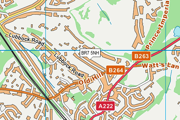 BR7 5NH map - OS VectorMap District (Ordnance Survey) BR7 5NH map - OS VectorMap District (Ordnance Survey)