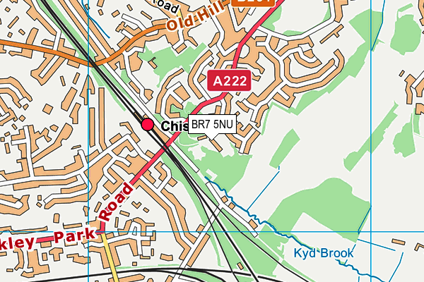 BR7 5NU map - OS VectorMap District (Ordnance Survey) BR7 5NU map - OS VectorMap District (Ordnance Survey)
