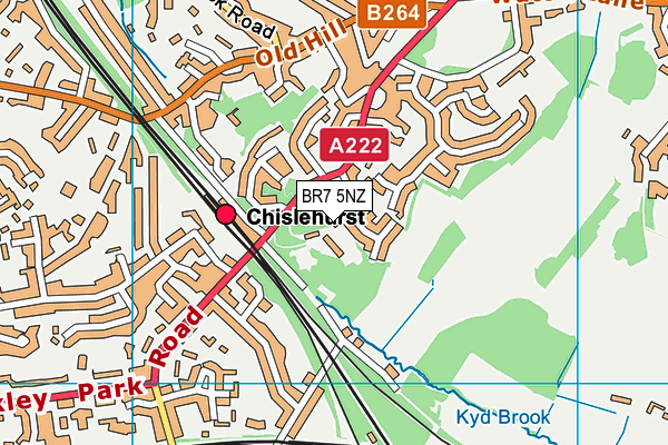 BR7 5NZ map - OS VectorMap District (Ordnance Survey) BR7 5NZ map - OS VectorMap District (Ordnance Survey)