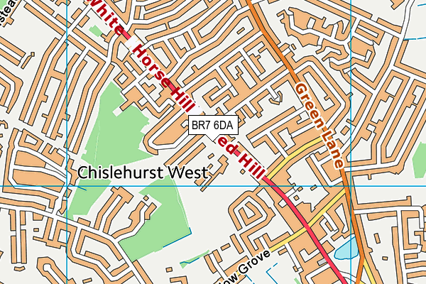 BR7 6DA map - OS VectorMap District (Ordnance Survey) BR7 6DA map - OS VectorMap District (Ordnance Survey)