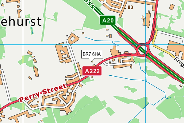 BR7 6HA map - OS VectorMap District (Ordnance Survey) BR7 6HA map - OS VectorMap District (Ordnance Survey)