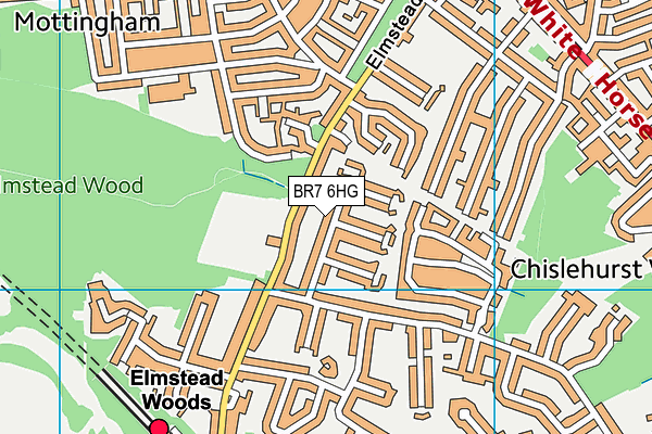 BR7 6HG map - OS VectorMap District (Ordnance Survey) BR7 6HG map - OS VectorMap District (Ordnance Survey)