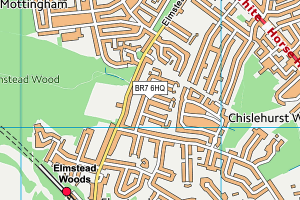 BR7 6HQ map - OS VectorMap District (Ordnance Survey) BR7 6HQ map - OS VectorMap District (Ordnance Survey)