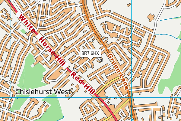BR7 6HX map - OS VectorMap District (Ordnance Survey) BR7 6HX map - OS VectorMap District (Ordnance Survey)