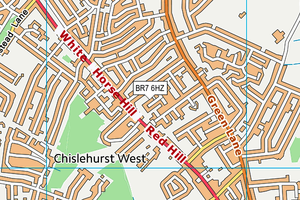 BR7 6HZ map - OS VectorMap District (Ordnance Survey) BR7 6HZ map - OS VectorMap District (Ordnance Survey)