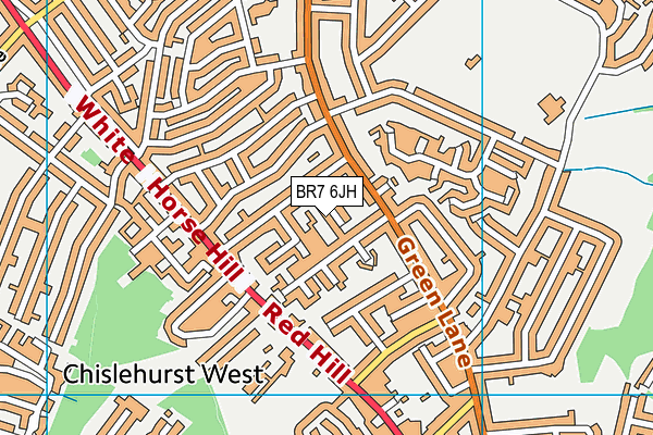 BR7 6JH map - OS VectorMap District (Ordnance Survey) BR7 6JH map - OS VectorMap District (Ordnance Survey)