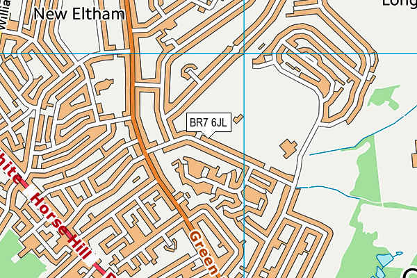 BR7 6JL map - OS VectorMap District (Ordnance Survey) BR7 6JL map - OS VectorMap District (Ordnance Survey)