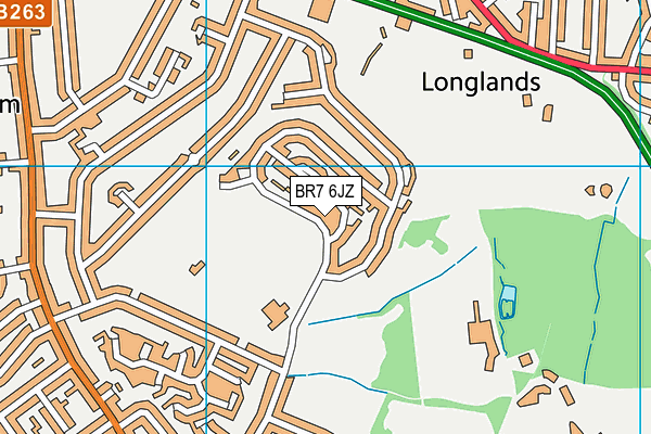 BR7 6JZ map - OS VectorMap District (Ordnance Survey) BR7 6JZ map - OS VectorMap District (Ordnance Survey)