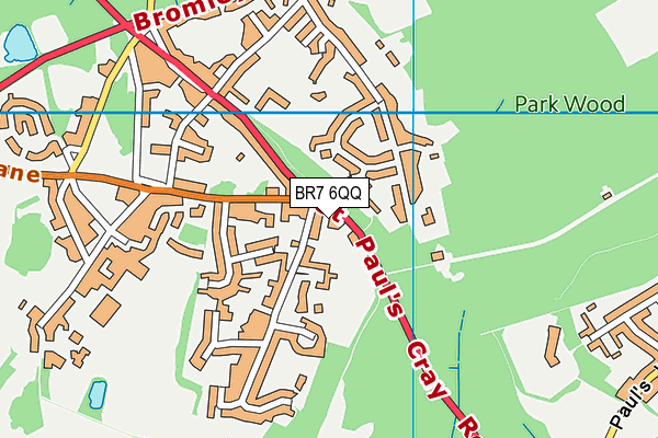 BR7 6QQ map - OS VectorMap District (Ordnance Survey) BR7 6QQ map - OS VectorMap District (Ordnance Survey)