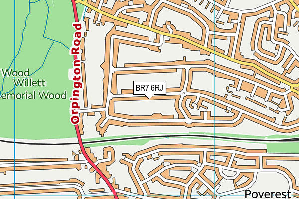 BR7 6RJ map - OS VectorMap District (Ordnance Survey) BR7 6RJ map - OS VectorMap District (Ordnance Survey)