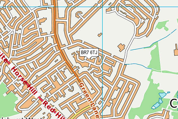 BR7 6TJ map - OS VectorMap District (Ordnance Survey) BR7 6TJ map - OS VectorMap District (Ordnance Survey)
