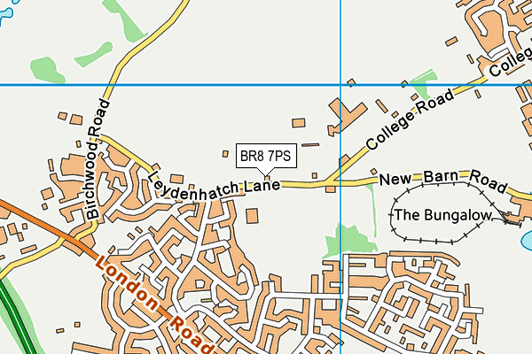 BR8 7PS map - OS VectorMap District (Ordnance Survey) BR8 7PS map - OS VectorMap District (Ordnance Survey)