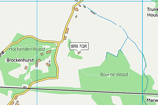 BR8 7QR map - OS VectorMap District (Ordnance Survey) BR8 7QR map - OS VectorMap District (Ordnance Survey)