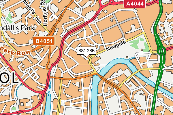 BS1 2BB map - OS VectorMap District (Ordnance Survey) BS1 2BB map - OS VectorMap District (Ordnance Survey)